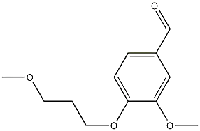 Molecular Structure of 946670-72-0 (3-methoxy-4-(3-methoxypropoxy)benzaldehyde)